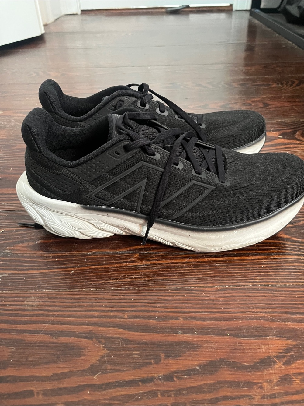 New Balance Black and White Athletic Running Shoes